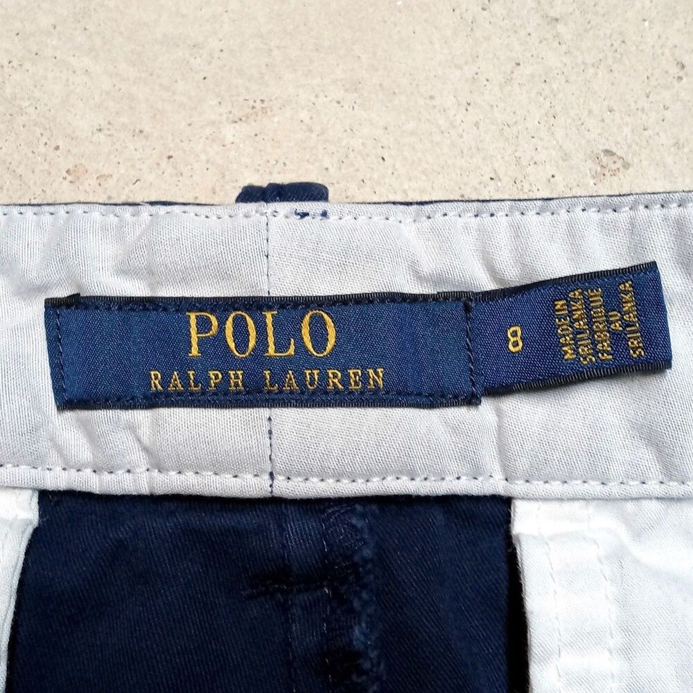 Polo Ralph Lauren Women’s Blue Casual Preppy 3” Chino Shorts Size 8 - Picture 4 of 8